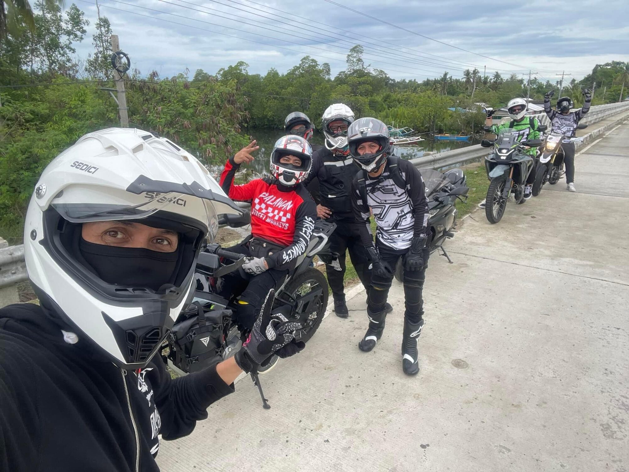 Riders on motorcycles exploring scenic spots in Puerto Princesa